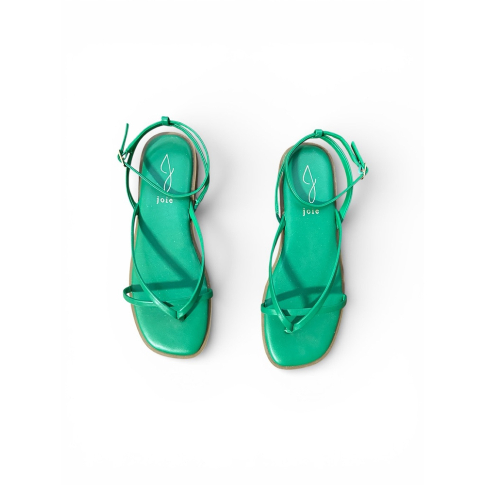 Joie Green Strappy Flat Sandals Size 7.5
